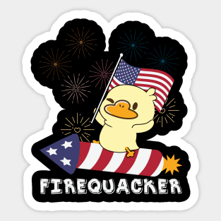 Firequacker/ Fourth of July Sticker